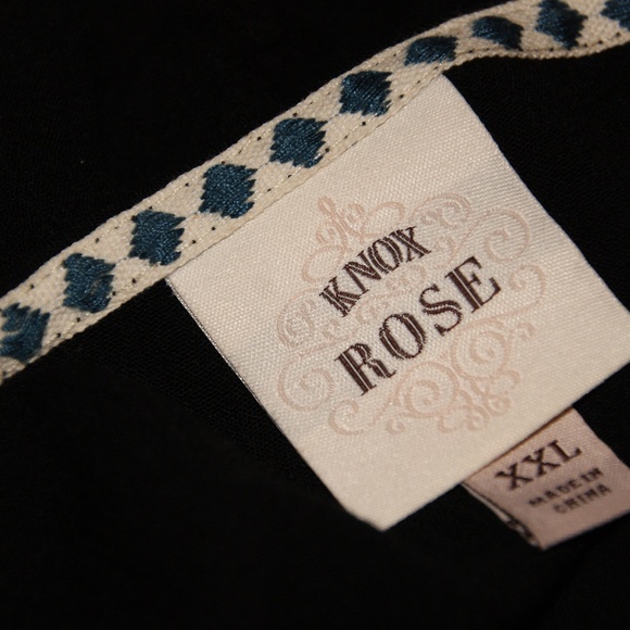 New KNOX ROSE Black Embroidered Kimono Jacket [B6] - Picture 5 of 7